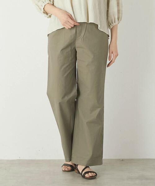The Duchess Designs(ダッチェス・デザイン)の「《別注》【 The Duchess Designs/ザ ダッチェス デザイン】綿麻ストレッチパンツ(その他パンツ・レディース・ライトベージュ/イエロー系その他/カーキ/ライトグレー/ネイビー・FREE)」の1枚目の写真