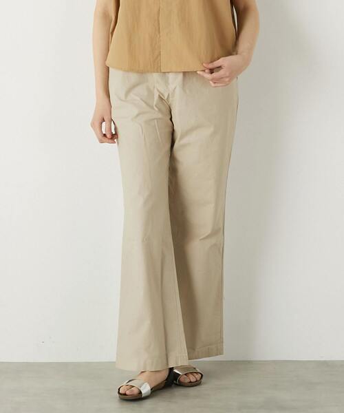 The Duchess Designs(ダッチェス・デザイン)の「《別注》【 The Duchess Designs/ザ ダッチェス デザイン】綿麻ストレッチパンツ(その他パンツ・レディース・ライトベージュ/イエロー系その他/カーキ/ライトグレー/ネイビー・FREE)」の3枚目の写真
