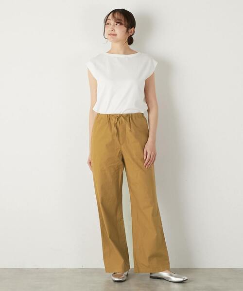 The Duchess Designs(ダッチェス・デザイン)の「《別注》【 The Duchess Designs/ザ ダッチェス デザイン】綿麻ストレッチパンツ(その他パンツ・レディース・ライトベージュ/イエロー系その他/カーキ/ライトグレー/ネイビー・FREE)」の7枚目の写真