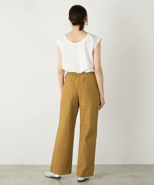 The Duchess Designs(ダッチェス・デザイン)の「《別注》【 The Duchess Designs/ザ ダッチェス デザイン】綿麻ストレッチパンツ(その他パンツ・レディース・ライトベージュ/イエロー系その他/カーキ/ライトグレー/ネイビー・FREE)」の9枚目の写真