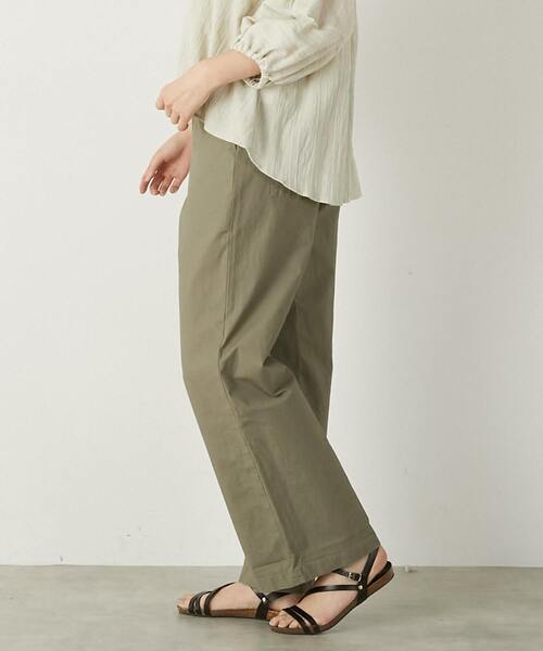 The Duchess Designs(ダッチェス・デザイン)の「《別注》【 The Duchess Designs/ザ ダッチェス デザイン】綿麻ストレッチパンツ(その他パンツ・レディース・ライトベージュ/イエロー系その他/カーキ/ライトグレー/ネイビー・FREE)」の11枚目の写真
