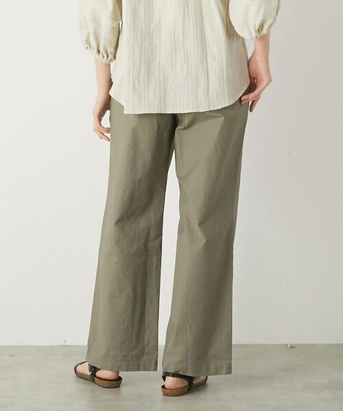 The Duchess Designs(ダッチェス・デザイン)の「《別注》【 The Duchess Designs/ザ ダッチェス デザイン】綿麻ストレッチパンツ(その他パンツ・レディース・ライトベージュ/イエロー系その他/カーキ/ライトグレー/ネイビー・FREE)」の12枚目の写真