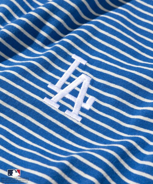 MLB（メジャーリーグベースボール）の「FREAK’S STORE/フリークスストア MLB ピンボーダー TEE（Tシャツ/カットソー・メンズ・ブラック/ブルー/ブラウン/ホワイト・LARGE/MEDIUM）」の12枚目の写真