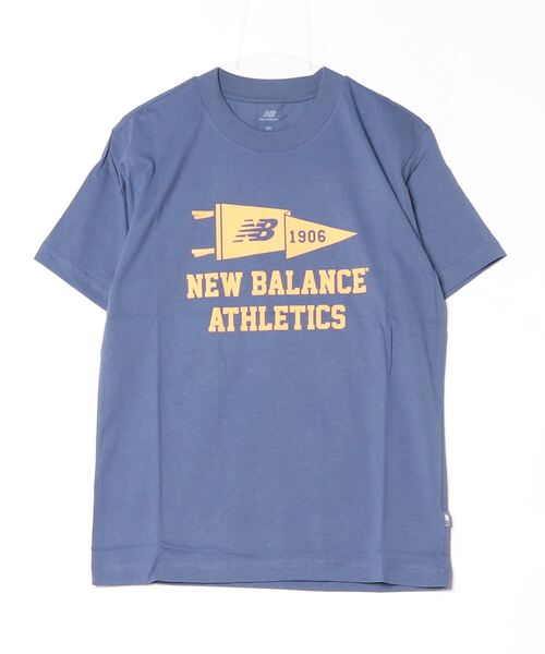 NEW BALANCE(ニューバランス)の「ニューバランス New Balance ペナントショートスリーブTシャツ_Varsity(Tシャツ/カットソー・メンズ・オフホワイト/アーミー/ダークブルー・LL/S/M/L)」の3枚目の写真