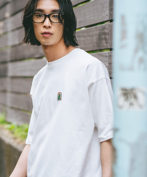 JEANS MATE(ジーンズメイト)の「【DESERT SPORTSWEAR:デザートスポーツウェア】ワンポイント 刺繍 Tシャツ(Tシャツ/カットソー・メンズ・ホワイト/ブラウン/ピンク/スミクロ/ブラック/サックスブルー/アイボリー・X-LARGE/MEDIUM/LARGE)」の2枚目の写真