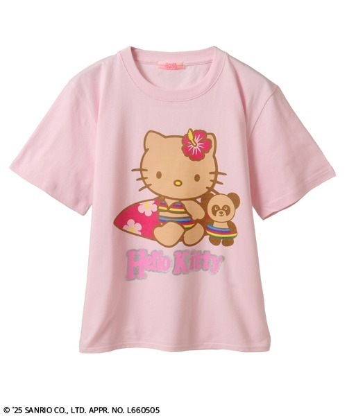 Candy Stripper(キャンディストリッパー)の「【HELLO KITTY】GAL&PEPE BABY Tシャツ(Tシャツ/カットソー・レディース・ブラック/オフホワイト/ピンク・FREE)」の3枚目の写真