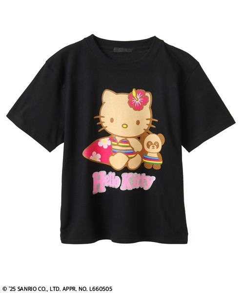 Candy Stripper(キャンディストリッパー)の「【HELLO KITTY】GAL&PEPE BABY Tシャツ(Tシャツ/カットソー・レディース・ブラック/オフホワイト/ピンク・FREE)」の2枚目の写真