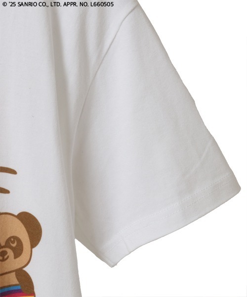Candy Stripper(キャンディストリッパー)の「【HELLO KITTY】GAL&PEPE BABY Tシャツ(Tシャツ/カットソー・レディース・ブラック/オフホワイト/ピンク・FREE)」の6枚目の写真