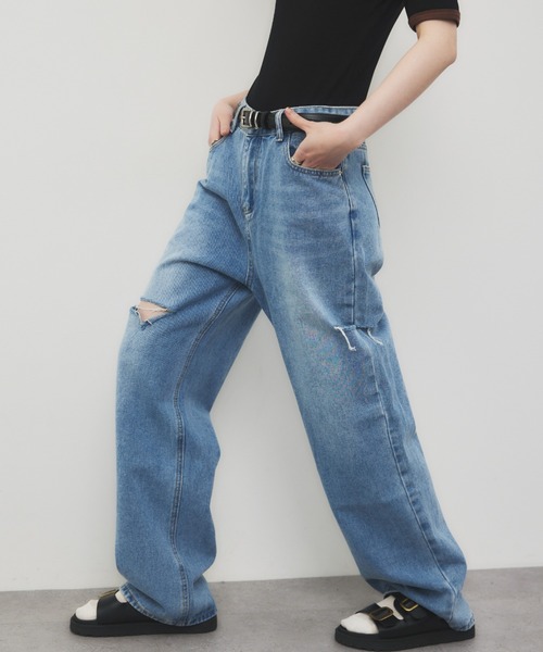 セール】スラッシュボーイズデニム（デニムパンツ）｜HANNE