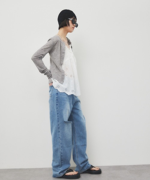 HANNE(アン)の「スラッシュボーイズデニム(デニムパンツ・レディース・ブルー・FREE)」の13枚目の写真