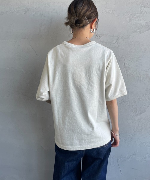 THE SHINZONE（ザ　シンゾーン）の「[THE SHINZONE/ザ シンゾーン] HOTEL BEIRA-MAR プリントTシャツ（Tシャツ/カットソー・レディース・キナリ/チャコールグレー・0）」の13枚目の写真