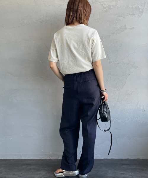 THE SHINZONE（ザ　シンゾーン）の「[THE SHINZONE/ザ シンゾーン] HOTEL BEIRA-MAR プリントTシャツ（Tシャツ/カットソー・レディース・キナリ/チャコールグレー・0）」の20枚目の写真