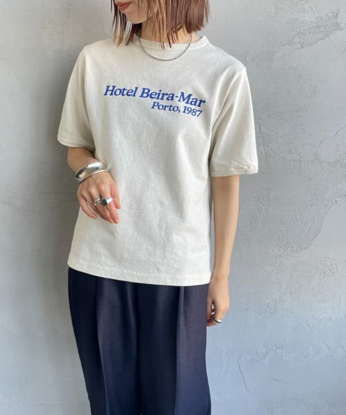 THE SHINZONE/ザ シンゾーン] HOTEL BEIRA-MAR プリントTシャツ