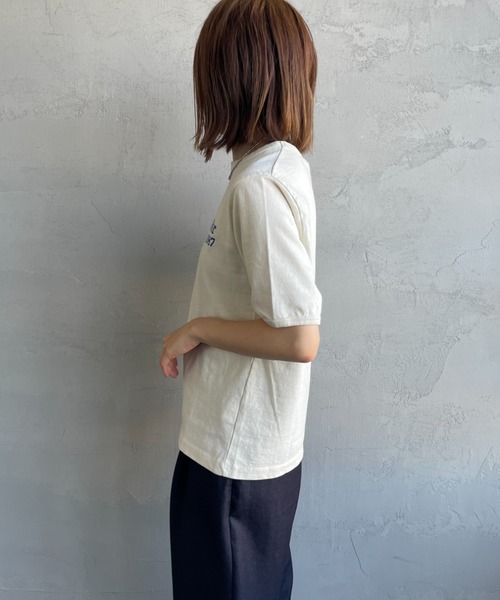 THE SHINZONE（ザ　シンゾーン）の「[THE SHINZONE/ザ シンゾーン] HOTEL BEIRA-MAR プリントTシャツ（Tシャツ/カットソー・レディース・キナリ/チャコールグレー・0）」の22枚目の写真