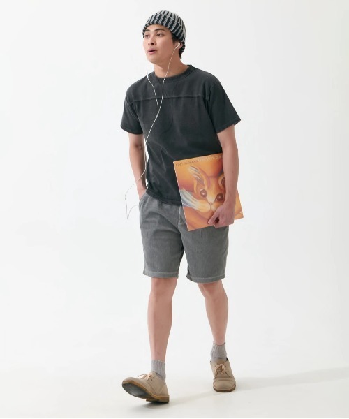 Good On（グッドオン）の「Good On/グッドオン　KNIT CORDUROY SHORTS（その他パンツ・メンズ・ブラック/マスタード/ブルー系/ライトグレー/ブラウン・MEDIUM/LARGE）」の10枚目の写真
