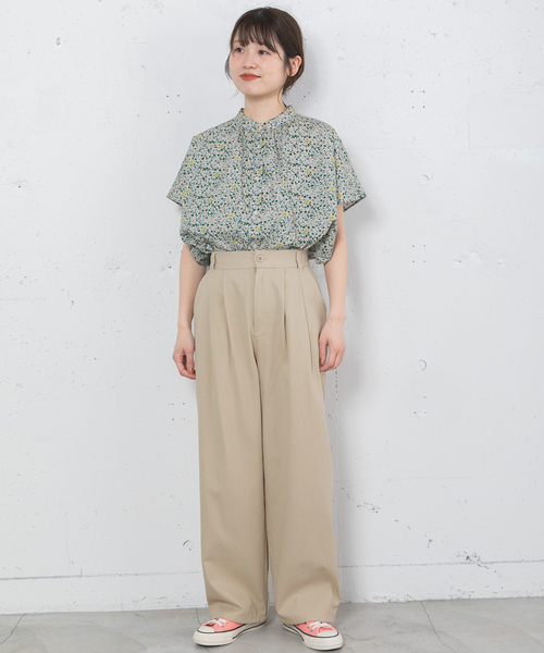 POU DOU DOU(プードゥドゥ)の「2タックストレートパンツ(その他パンツ・レディース・ブラック/グリーン/ベージュ・M)」の15枚目の写真