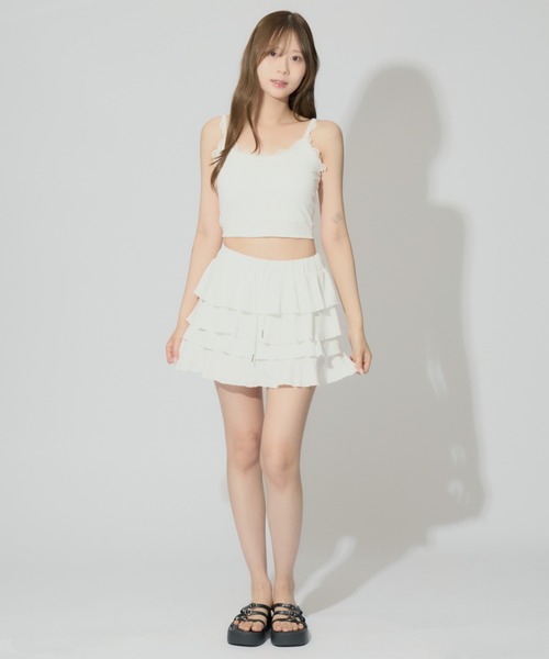 【crinkle crinkle crinkle】2way キャミミニスカート SLOBE IENA（スローブイエナ）の「【crinkle crinkle crinkle