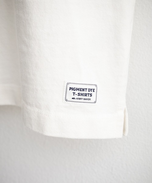 KRIFF MAYER(クリフメイヤー)の「KRIFF MAYER クリフメイヤー ヘビーウエイトピグメント加工トヘンリーネック半袖Tシャツ 2455803(Tシャツ/カットソー・メンズ・チャコールグレー/グレー/レッド/マスタード/オフホワイト/ブルーグリーン/カーキ/ネイビー・M/L/XL)」の18枚目の写真
