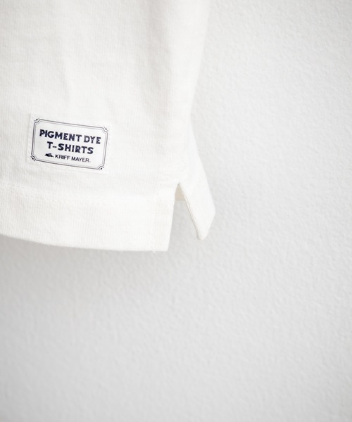 KRIFF MAYER(クリフメイヤー)の「KRIFF MAYER クリフメイヤー ヘビーウエイトピグメント加工トヘンリーネック半袖Tシャツ 2455803(Tシャツ/カットソー・メンズ・チャコールグレー/グレー/レッド/マスタード/オフホワイト/ブルーグリーン/カーキ/ネイビー・M/L/XL)」の19枚目の写真