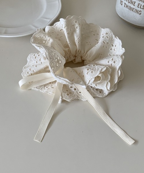 セール】コットンレースボリュームシュシュ（シュシュ）｜Bifrost