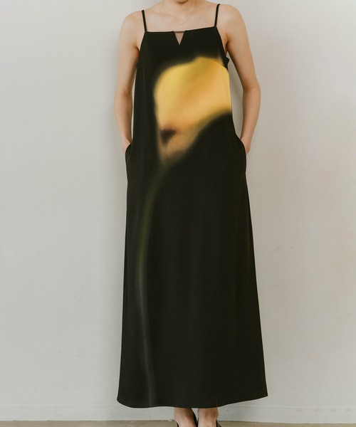Knuth Marf】flower print satin dress（ワンピース）｜Knuth