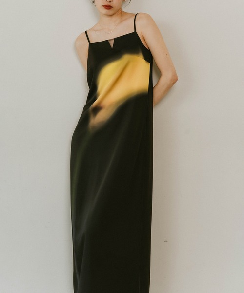 KnuthMarf flower print satin dress ワンピース Knuth Marf】flower print satin dress（ワンピース）｜Knuth