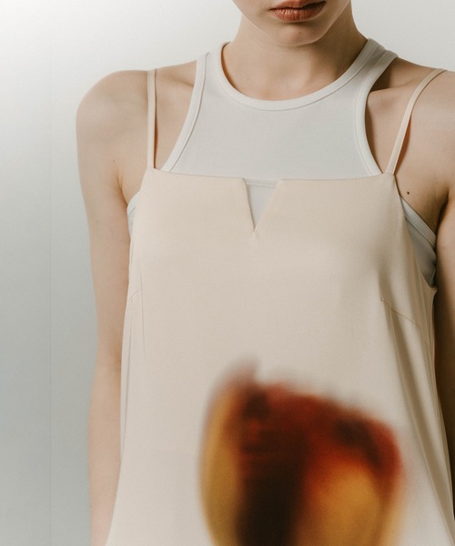 Knuth Marf】flower print satin dress（ワンピース）｜Knuth