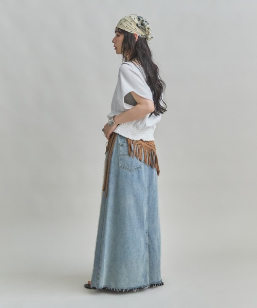 MIRROR STOKE（ミラーストーク）の「【ZOZO限定】2WAY ROUND TSHIRT/ツーウェイラウンドティーシャツ（Tシャツ/カットソー・レディース・ネイビー/ピンク/オフホワイト・MEDIUM）」の22枚目の写真