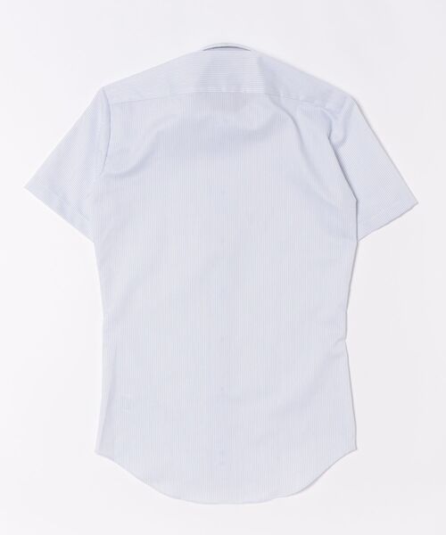 TOKYO SHIRTS(トウキョウシャツ)の「【超形態安定】 形態安定ノンアイロン ワイド 半袖ビジネスワイシャツ(ビジネスシャツ・メンズ・ブルー・首回り39cm/首回り42cm/首回り37cm/首回り41cm/首回り43cm)」の7枚目の写真