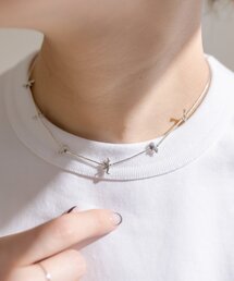 定価17,600円!! イアパピヨネ⭐シルバーネックレス スターリングシルバー使用》粒ストーンネックレス | ear