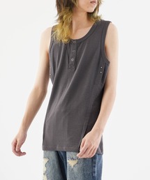 Theater code(VA^[R[h)Triple-button tank top / 3A{^ ^Ngbv(^Ngbv)