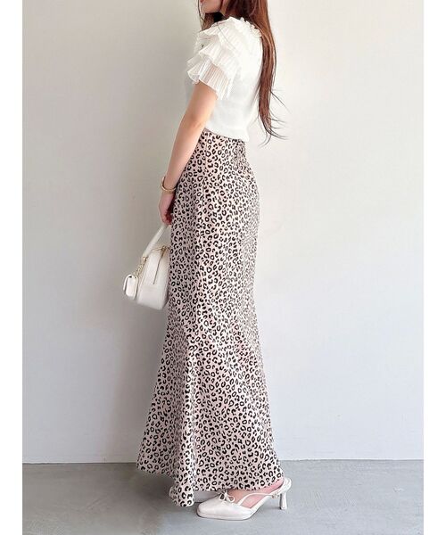 MERCURYDUO（マーキュリーデュオ）の「異素材ティアードスリーブニット（ニット/セーター・レディース・ミント/オフホワイト/ブラック・FREE）」の22枚目の写真