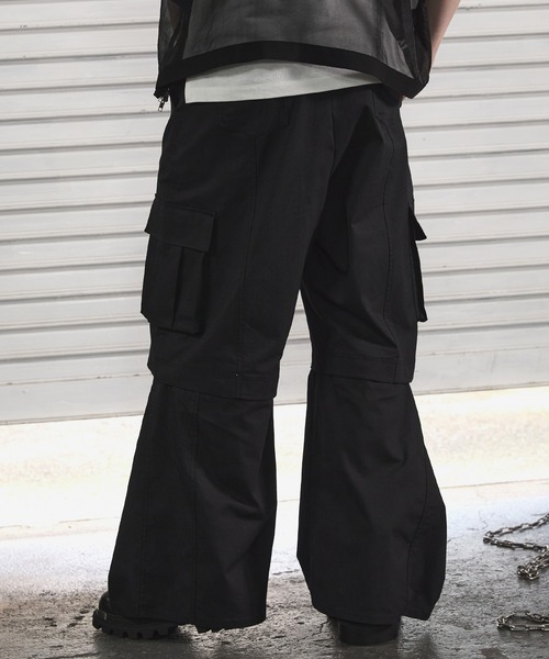 ANEDIST(アンディスト)の「3WAYエクストラワイドカーゴパンツ(カーゴパンツ・メンズ・ブラック/カーキ・L/M)」の8枚目の写真