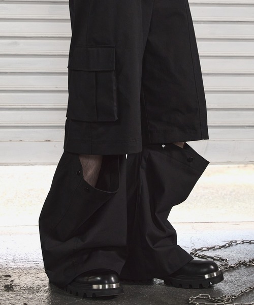 ANEDIST(アンディスト)の「3WAYエクストラワイドカーゴパンツ(カーゴパンツ・メンズ・ブラック/カーキ・L/M)」の9枚目の写真