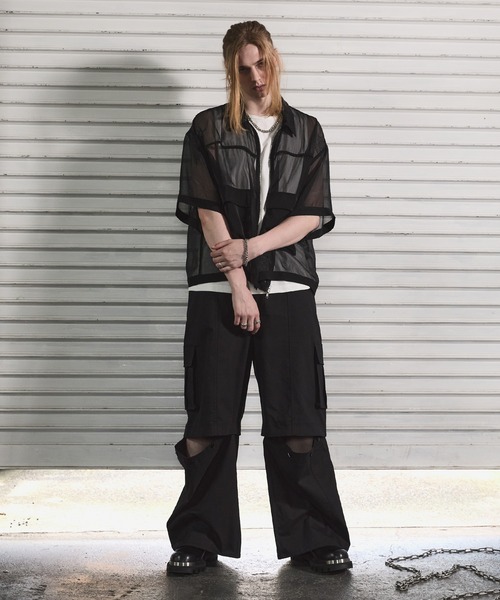 ANEDIST(アンディスト)の「3WAYエクストラワイドカーゴパンツ(カーゴパンツ・メンズ・ブラック/カーキ・L/M)」の10枚目の写真