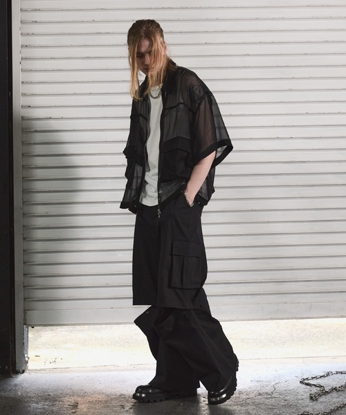 ANEDIST(アンディスト)の「3WAYエクストラワイドカーゴパンツ(カーゴパンツ・メンズ・ブラック/カーキ・L/M)」の11枚目の写真