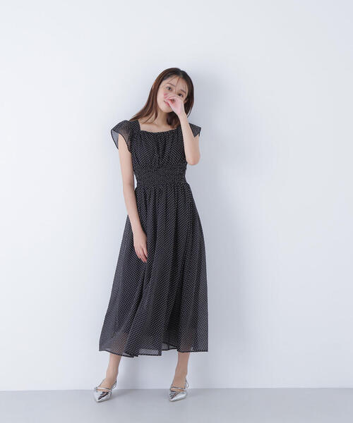 NATURAL BEAUTY BASIC(ナチュラルビューティーベーシック)の「◇シアードットシャーリングワンピース(ワンピース・レディース・ブラウン系その他/ブラック系その他・P/S/MEDIUM)」の20枚目の写真