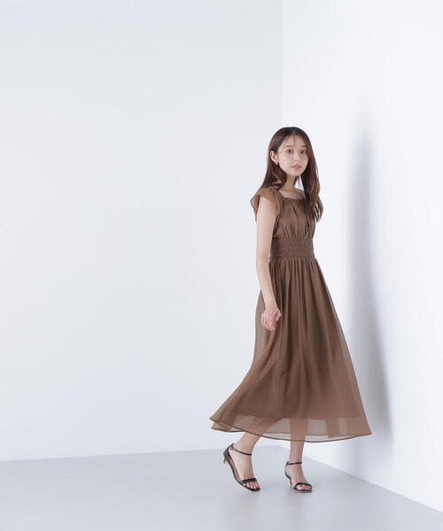 NATURAL BEAUTY BASIC(ナチュラルビューティーベーシック)の「◇シアードットシャーリングワンピース(ワンピース・レディース・ブラウン系その他/ブラック系その他・P/S/MEDIUM)」の13枚目の写真