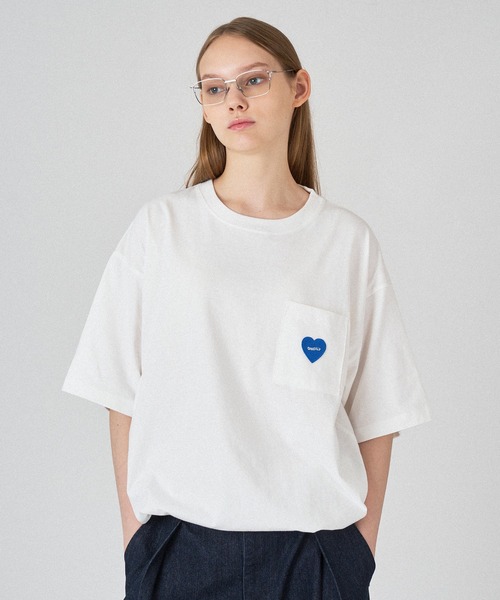 セール】HEART LOGO EMBLEM DRAW CODE T-SHIRT / ハートロゴ