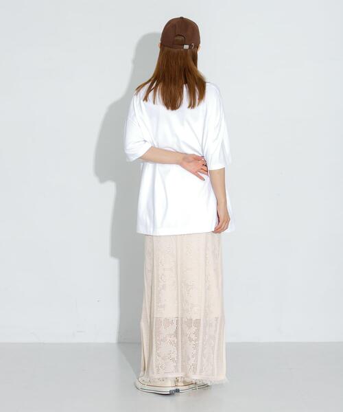 URBAN RESEARCH Sonny Label（アーバンリサーチサニーレーベル）の「フラワーメッシュスカート（スカート・レディース・ラベンダー/オフホワイト/チャコールグレー・FREE）」の10枚目の写真