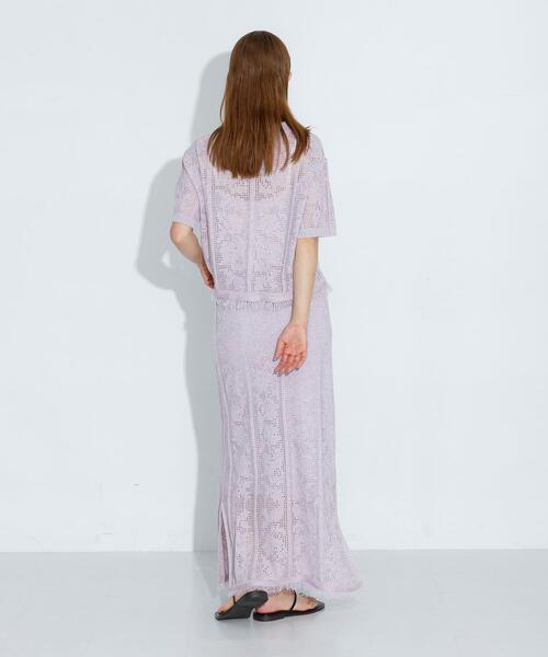 URBAN RESEARCH Sonny Label（アーバンリサーチサニーレーベル）の「フラワーメッシュスカート（スカート・レディース・ラベンダー/オフホワイト/チャコールグレー・FREE）」の19枚目の写真