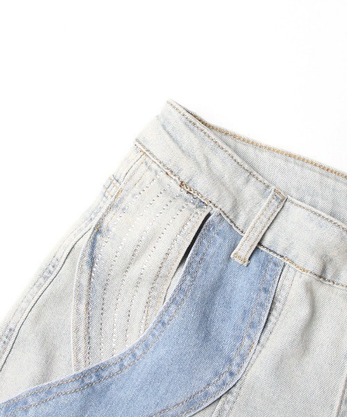 IONSEOUL アシッドツイスト デニムパンツ BBU539 セール】ストレートデニムパンツ（デニムパンツ）｜AMELY