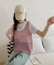 6色展開メッシュデザインベスト