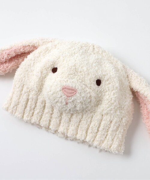 apres les cours（アプレレクール）の「アニマルベビーニット帽（ニットキャップ/ビーニー・キッズ・アイボリー/ベージュ・46/48）」の5枚目の写真