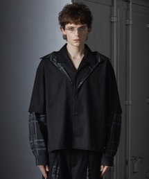 GRANCY(OV[)́yGRANCYzLayered Design Open Collar Shirt / C[hfUCI[vJ[Vc(Vc/uEX)