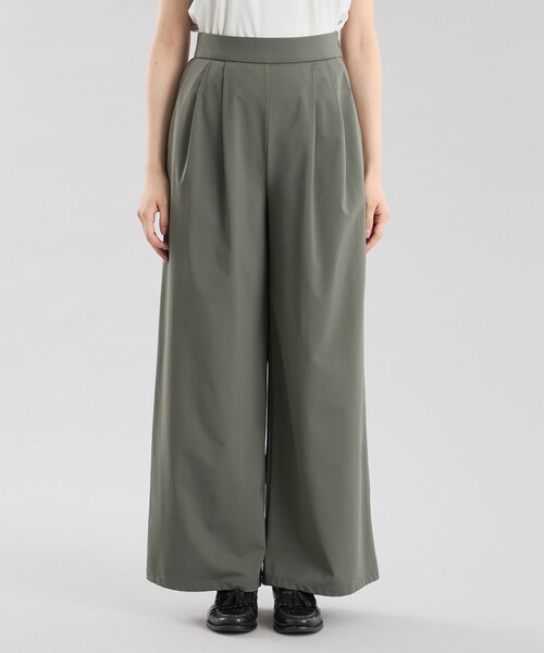 MACKINTOSH PHILOSOPHY(マッキントッシュ フィロソフィー)の「GREY LABEL テックジャージーワイドパンツ(その他パンツ・レディース・グリーン系その他4/ブラック・1/2)」の9枚目の写真