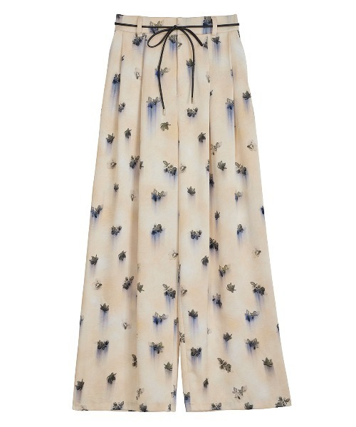 パンツ Ameri CLARA SATIN TUCK PANTS CLARA SATIN TUCK PANTS