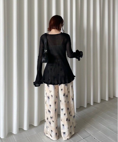 CLARA SATIN TUCK PANTS（その他パンツ）｜Ameri（アメリ）の