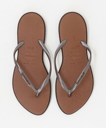 ポルセリplage別注 ブラウン スエード 37 havaianas＞square 4148301（サンダル）｜havaianas