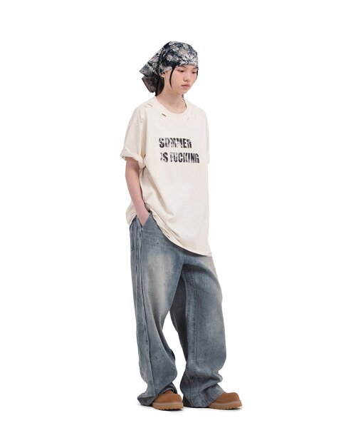 CIAOPANIC(チャオパニック)の「【DEFGARMENTS/デフガーメンツ】TURN INSIDE OUT DENIM PANTS(デニムパンツ・レディース・ブラック/インディゴブルー・SMALL/MEDIUM/LARGE/X-SMALL)」の13枚目の写真